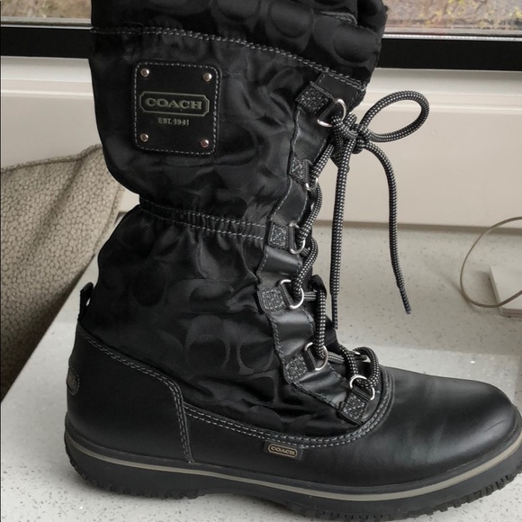 coach waterproof boots